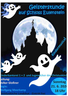 Plakat "Geisterstunde auf Schloss Eulenstein"